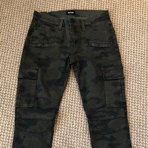 Hudson Colby Ankle Skinny Moto Cargo Jeans Size 26